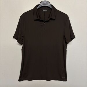 Barbell Apparel Men Short Sleeve Performance Polo Shirt Size Large D143 -5